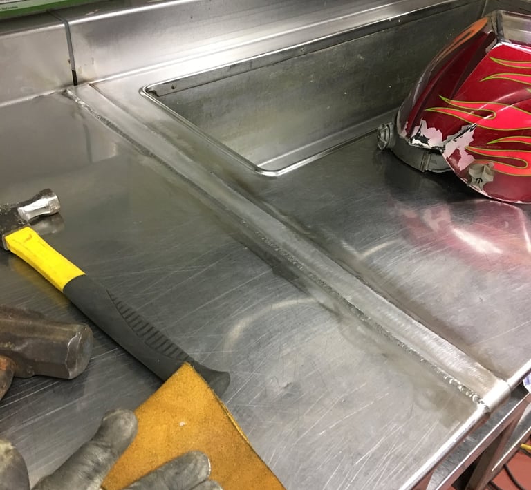 Olive Garden, stainless in commercial kitchen 