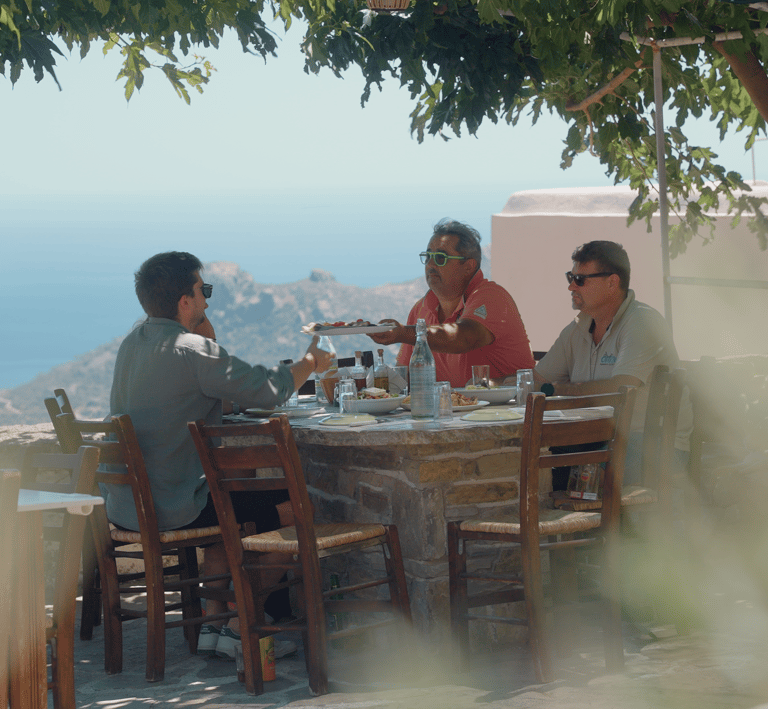 Dejeuner en Montagne pendant la ballade en Quad
