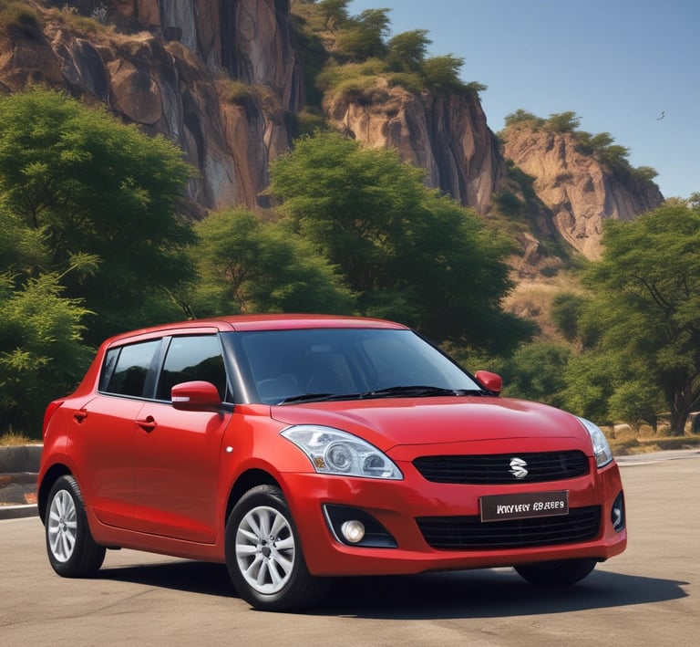 A Tempo Traveller cruising along a highway, perfect for group travel.