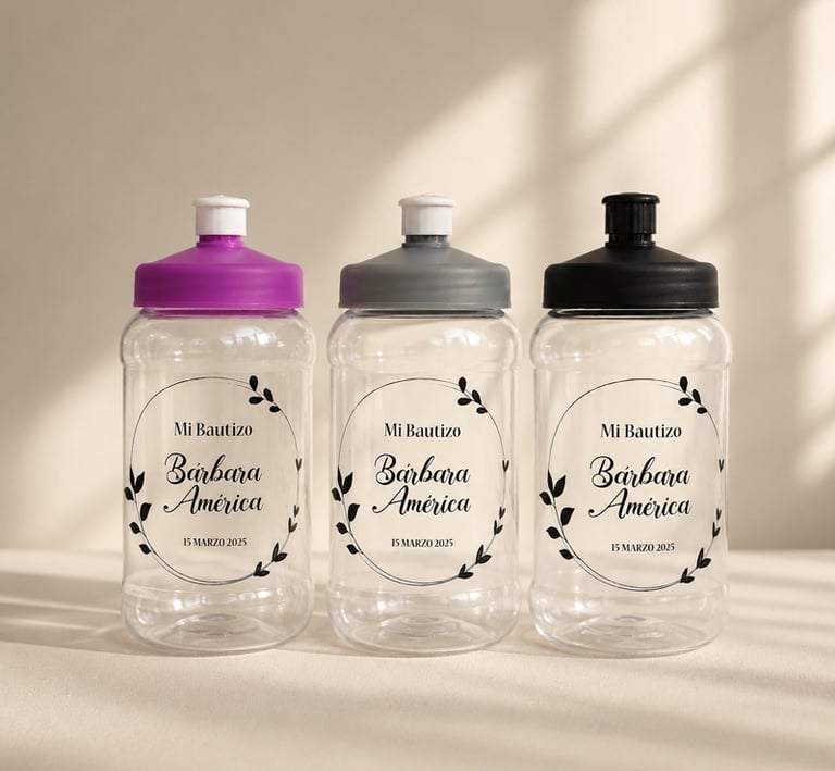 Vasos chupon personalizado para bautizo con nombre de la celebrada