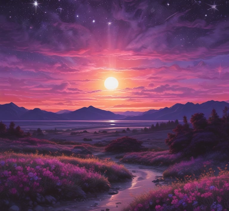 A quiet corner with a purple velvet armchair and a stack of books, sunlight streaming through a window.