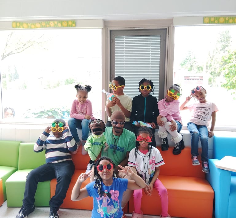 Dr. Greenhand at a Puppet Show