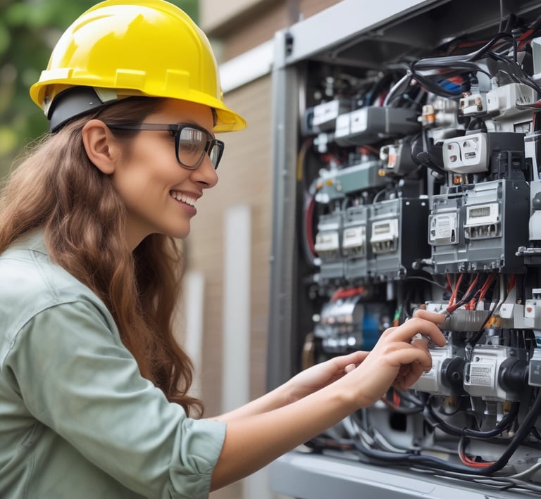 Close-up of a shopper happily using a discount coupon on a mobile app.