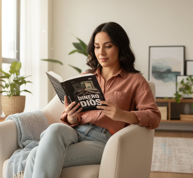 Leyendo el libro "El Dinero es un Dios"