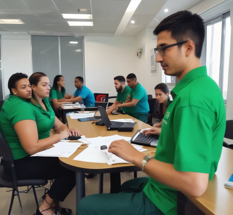 A team supervision session with Eden Prime Care staff, captured with a bright white background.