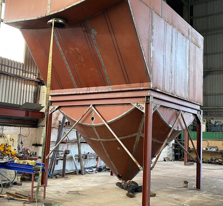 Water clarifier before painting 