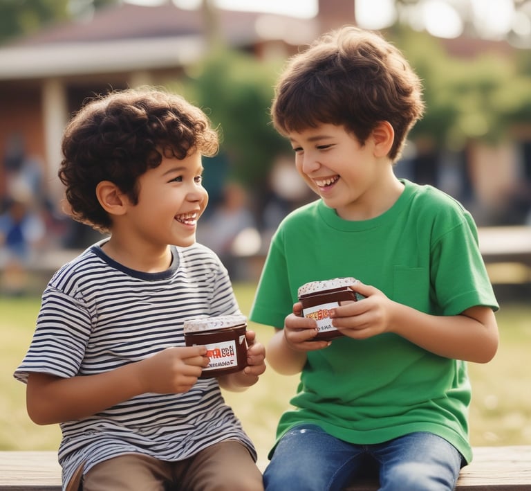 Close-up of Ajab baking flour bag with fresh bread in the background on a wooden kitchen table.