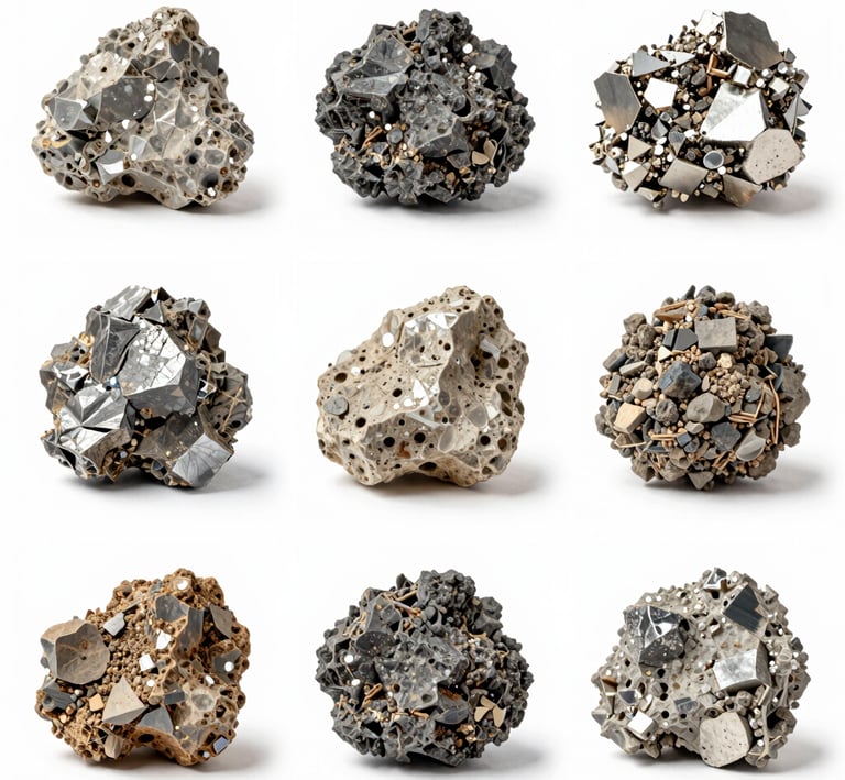 Close-up of high-purity cobalt hydroxide samples ready for shipment.