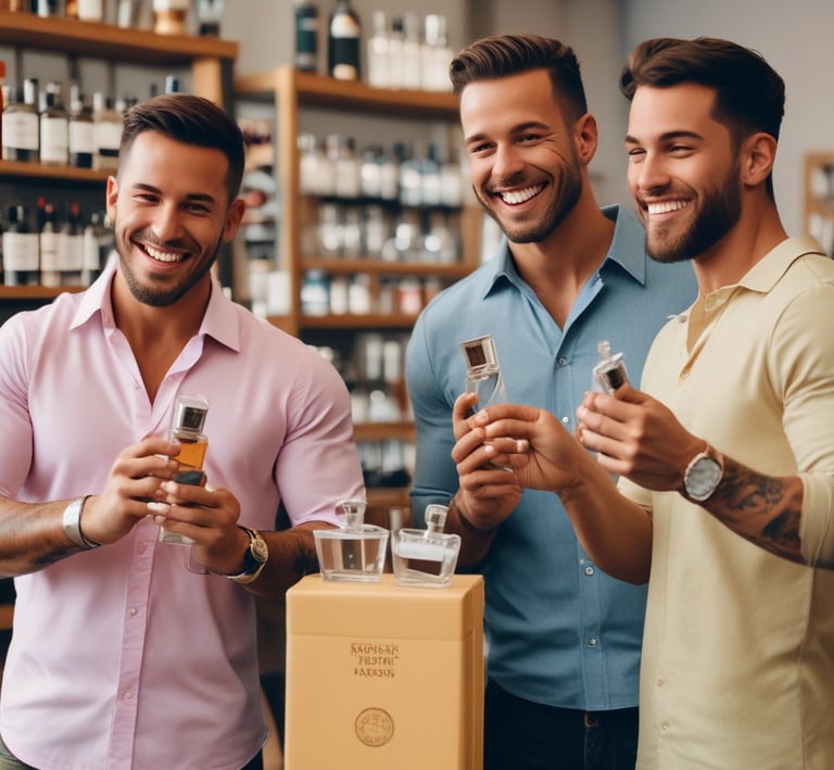 A group of influencers celebrating a successful campaign launch outdoors.