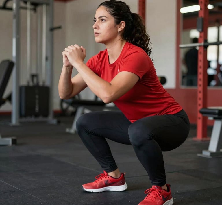 Before-and-after side-by-side photos showing a client’s impressive glute and overall body transformation.