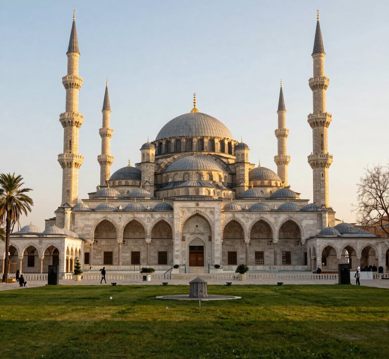 A smiling teacher guiding young children through daily duas with warm encouragement.