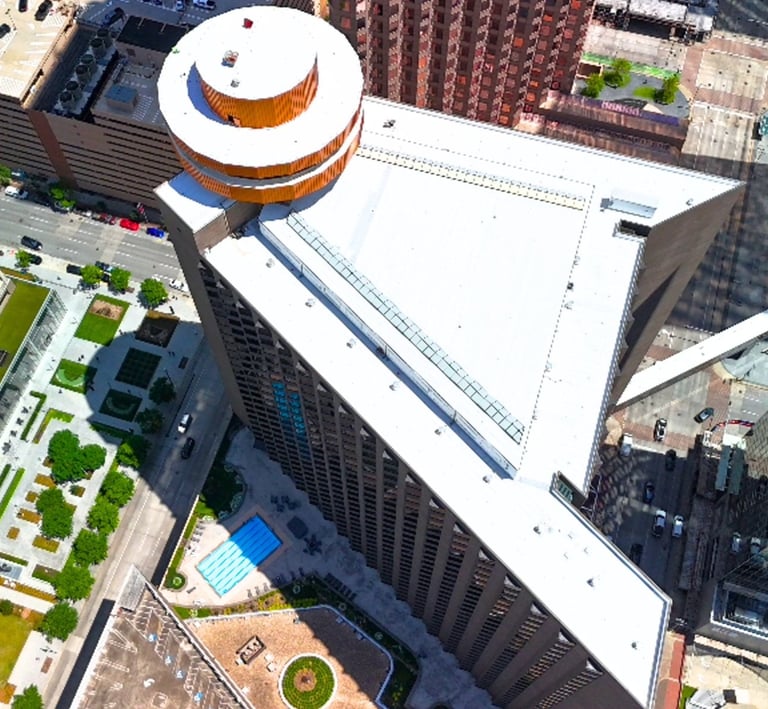 Hyatt Regency Downtown Houston TX - new roof by SRS