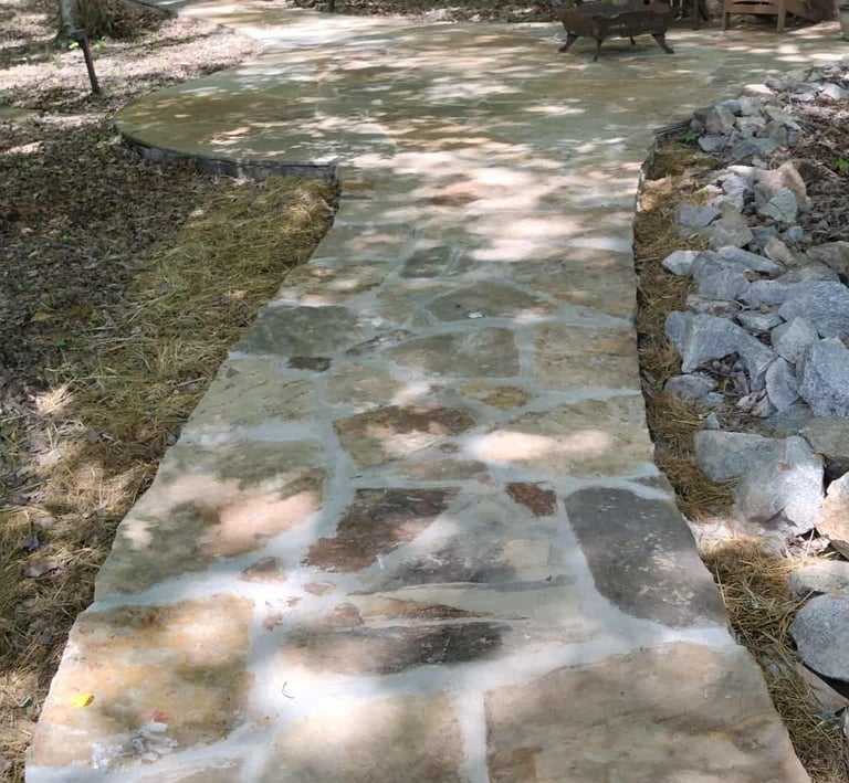 flagstone patio