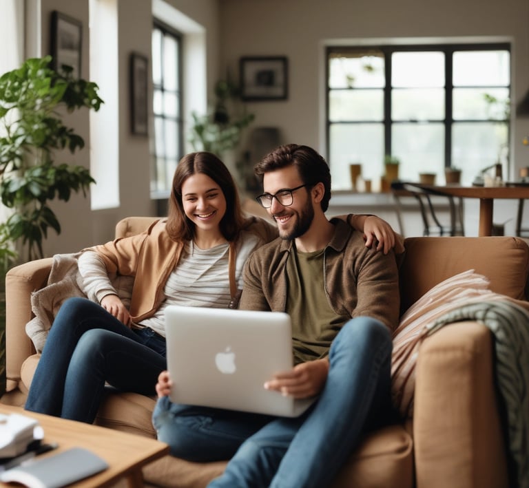 A neatly organized desk with a laptop, a printed travel planner, a cup of coffee, and a map spread out, capturing the essence of planning a trip.