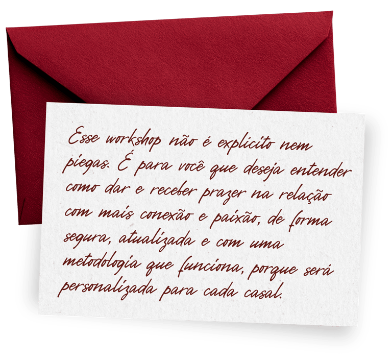 Cartão com escrita