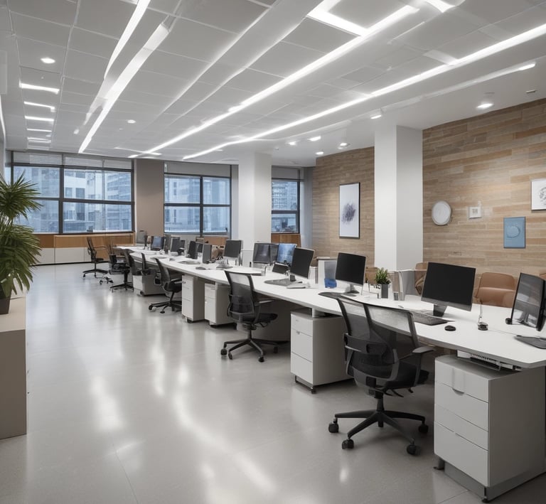 A focused business meeting where a team discusses growth strategies using charts and laptops.