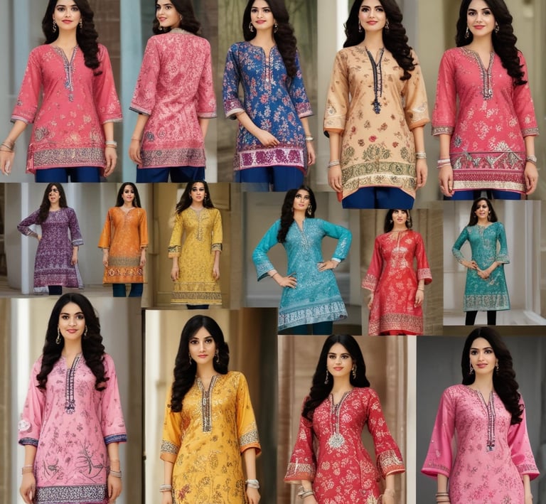 A creative flat lay featuring accessories paired with seasonal garments in bright tones.