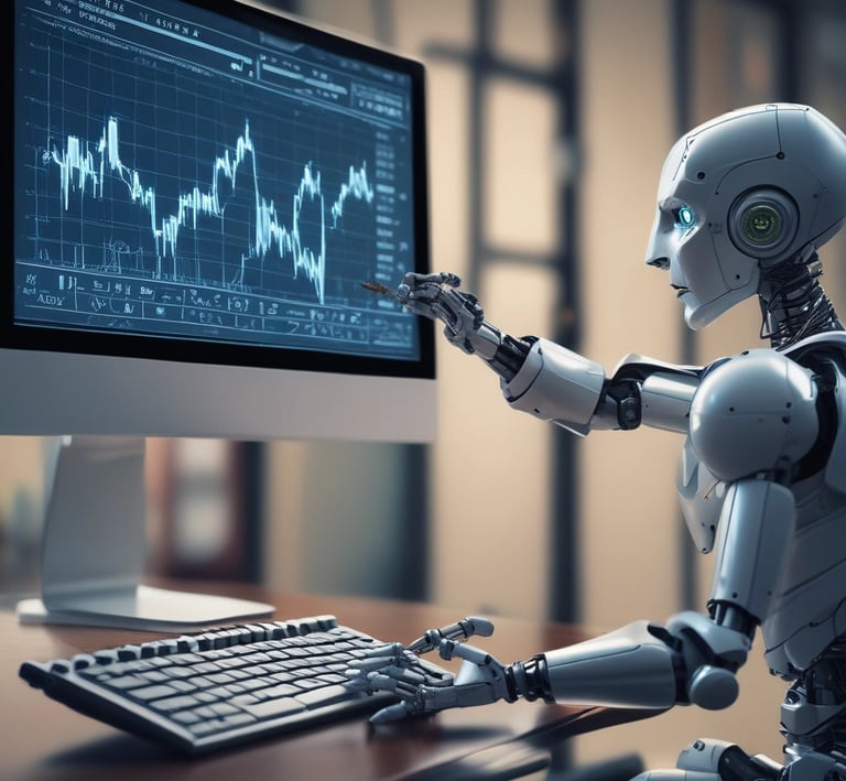 A calm morning scene with a cup of coffee beside a trading screen showing live market data.