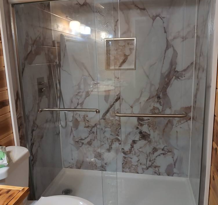 vinyl shower one day installation