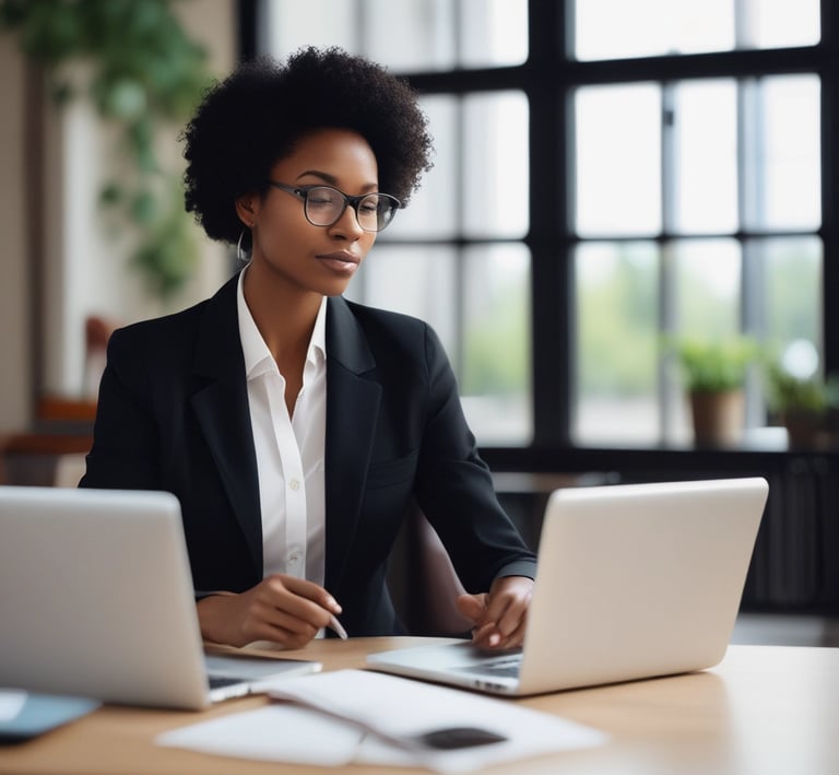 Hands gently weaving intricate braids infused with shimmering beads, capturing a moment of care and artistry.