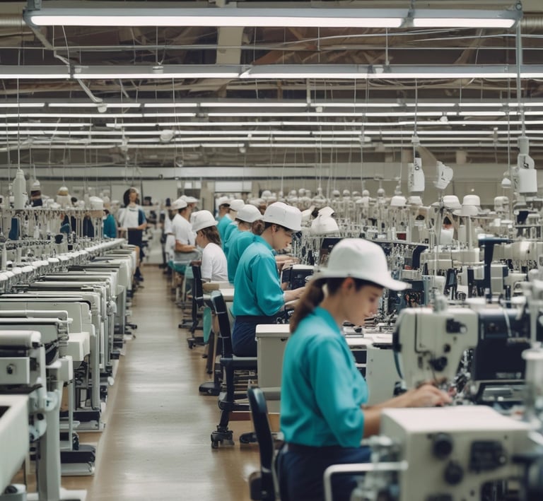 Staff appreciation apparel laid out with custom embroidery and vibrant corporate colours.