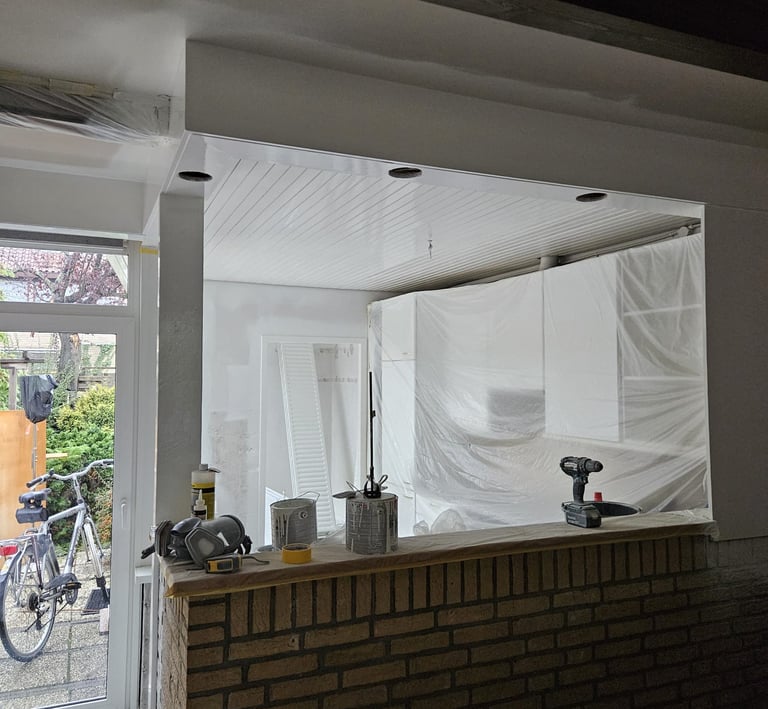 lak spuitwerk plafond