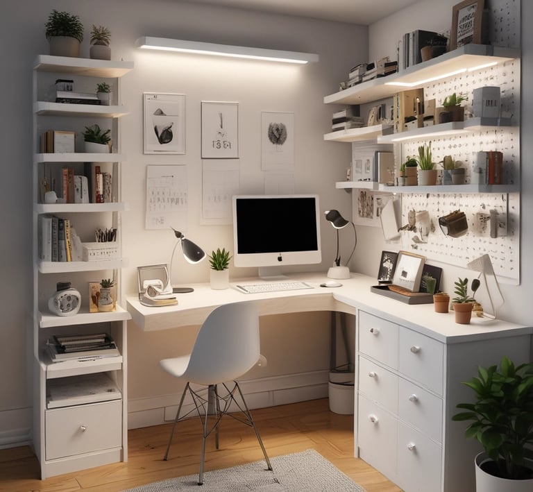 DIY pastel-colored mason jar vases adorned with ribbons and fresh flowers on a white shelf.