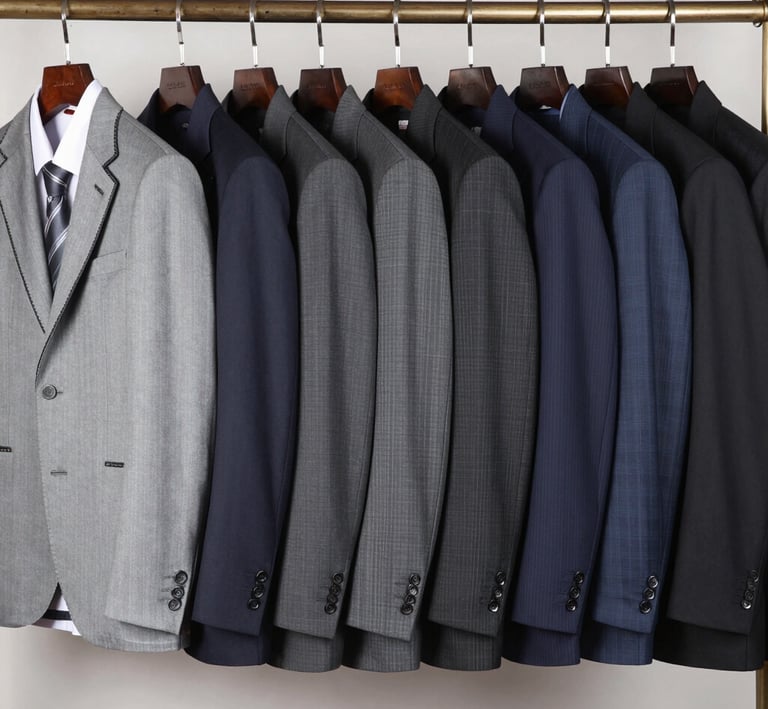 Close-up of white and orange polythene covers snugly enclosing laundered local African attires.