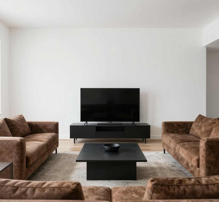 Bedroom with soft textiles, a mix of vintage and modern decor, and a calming color palette.