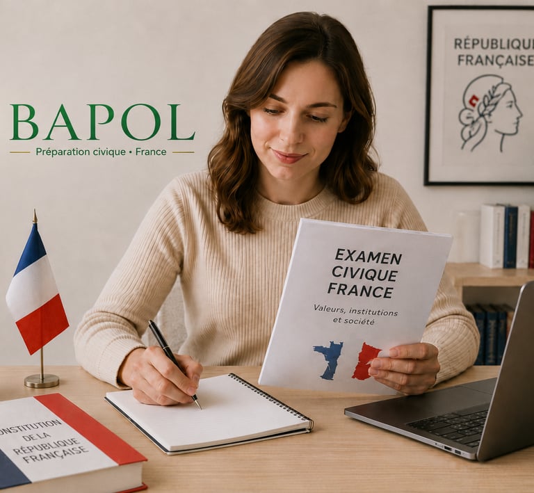 Préparation à l’Examen civique France et accompagnement administratif avec BAPOL