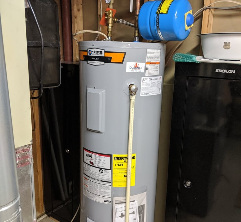 Electric water heater installation in the City of Rockville MD by WaterHeatersNearMe.pro