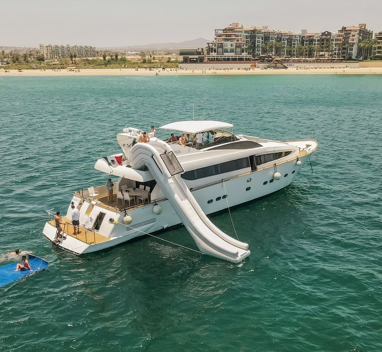 Yate Antago 98 en renta cabo san lucas resbaladilla