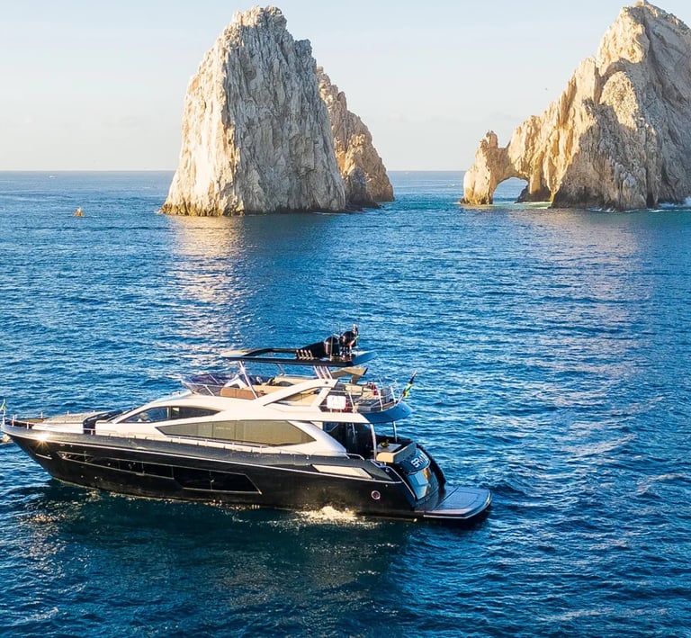 Yate Sunseeker 80 en renta cabo san lucas el arco