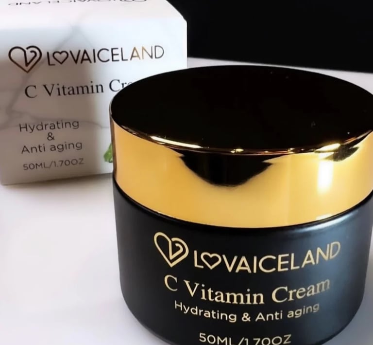 Kremas su vitaminu C prieš odos sėnėjimą ir raukšles