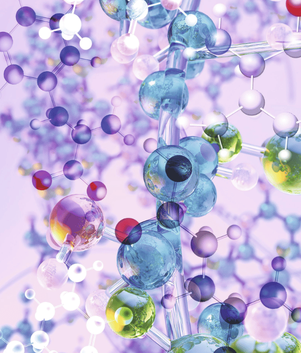 microscopic view of peptides