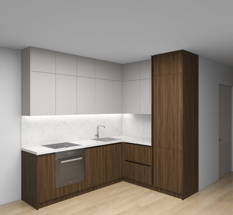 L formos virtuve_ virtuves baldai_ virtuves baldu vizualizacija