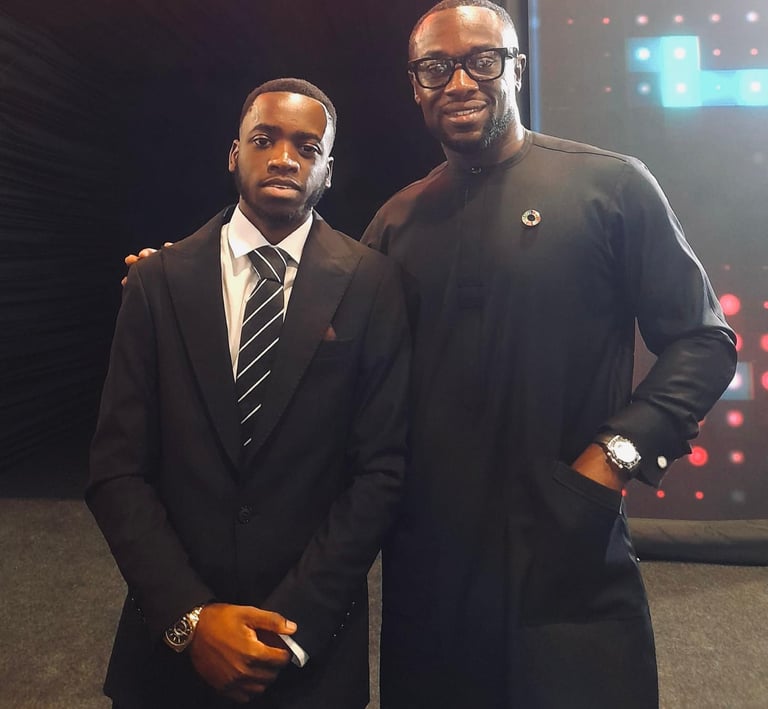 Tanaka Muvezwa with VP of Meta Africa Mr Boakye 