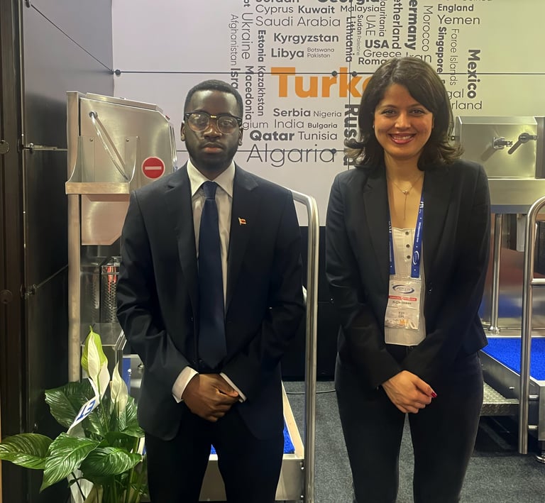 Tanaka Muvezwa at Petroleum Expo with companies such as TotalEnergies and Turkiyes biggest Firms