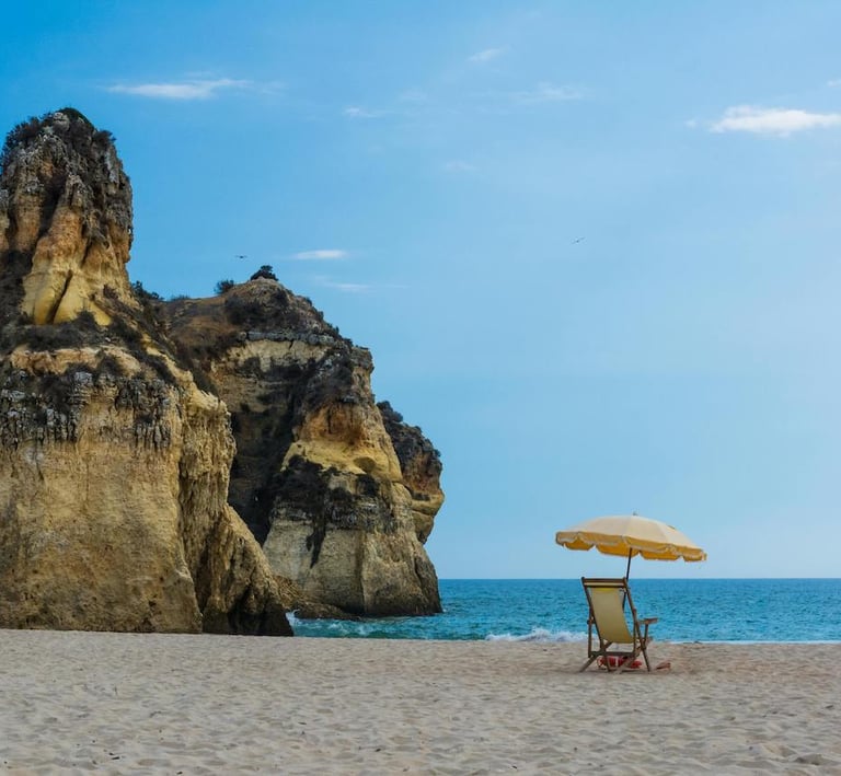 Wo sind die schönsten Felsen an der Algarve 