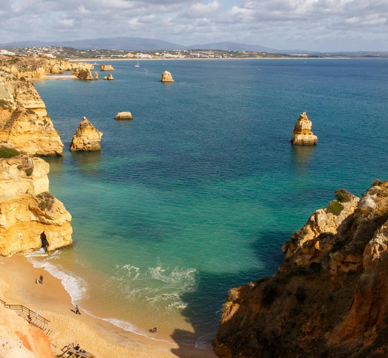 Wo sind die schönsten Felsen an der Algarve 