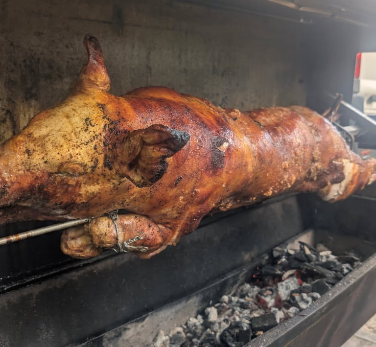 Cochon de lait rôtisserie