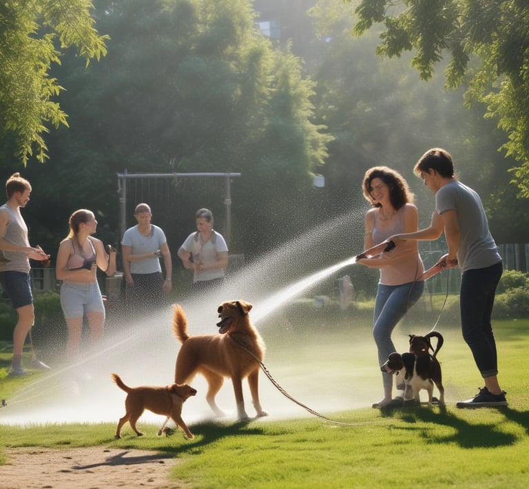 A family enjoying Acua Natura water during a picnic.