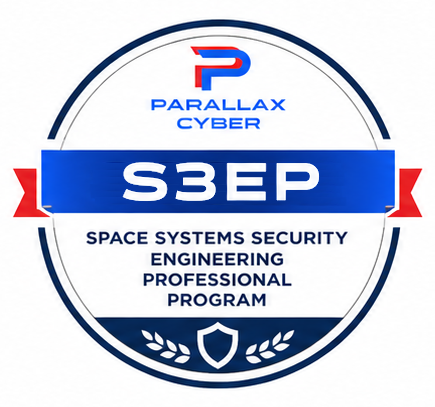 Parallax Cyber S3EP Space Systems Security Engineering Professional Program certification badge logo.