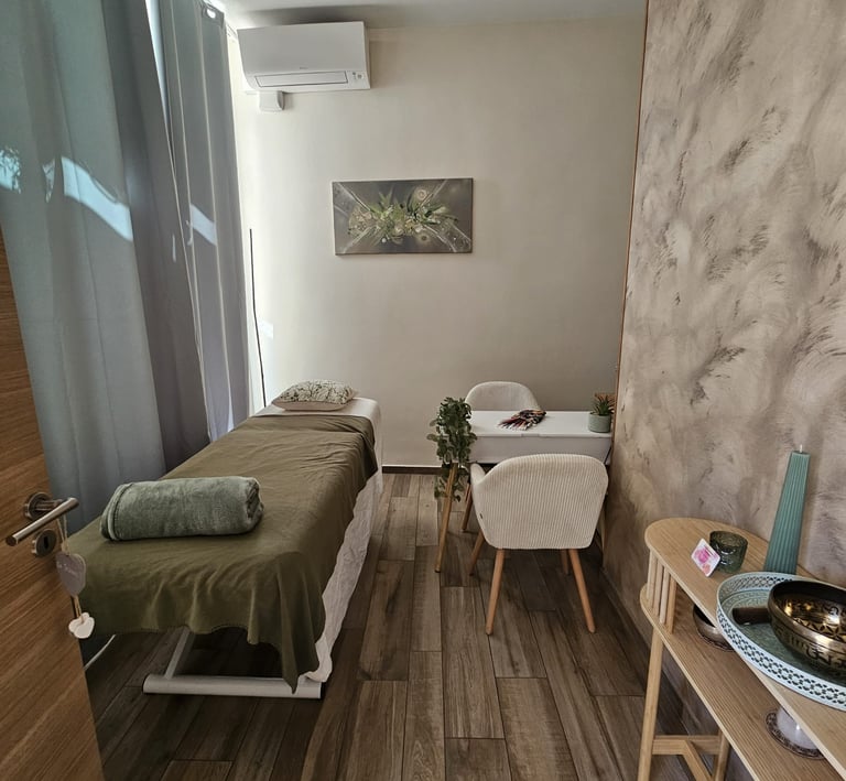 Sophrologie cabinet Menton - vue intérieure
