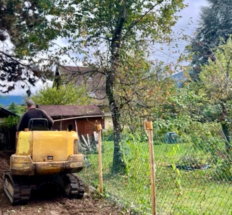 Nivellement du terrain à Saint-Jorioz