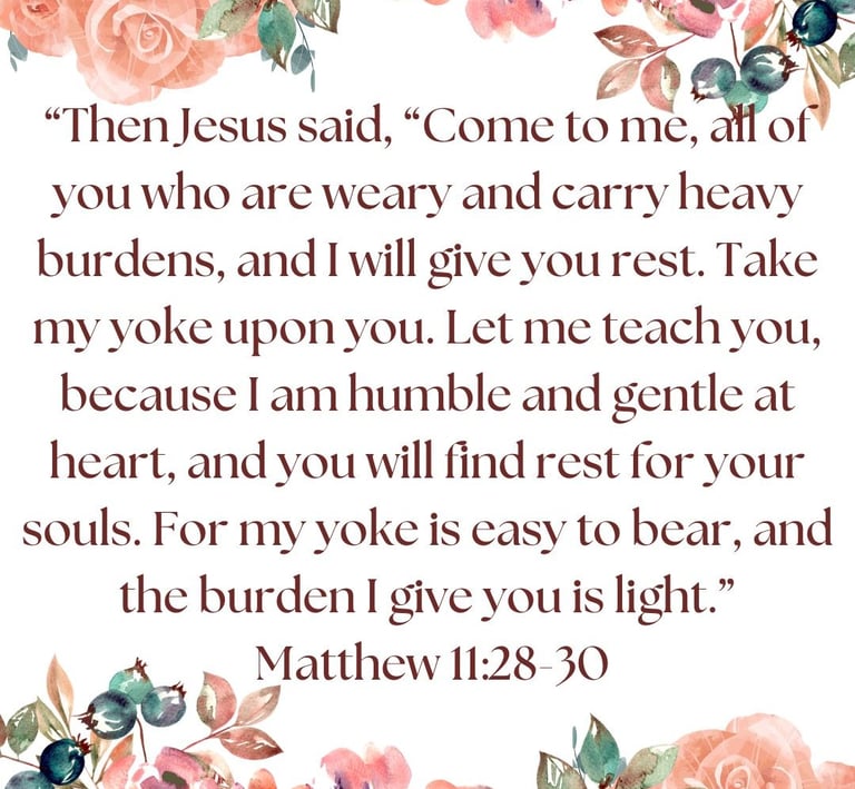 a Bible verse about rest