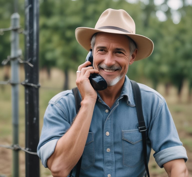person on phone