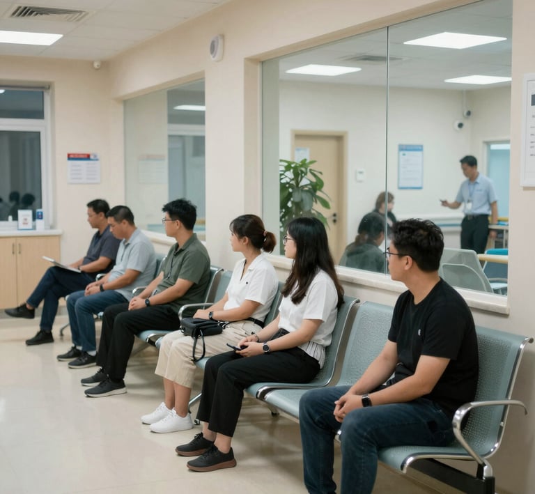 Bright, welcoming reception area with friendly staff ready to assist patients.