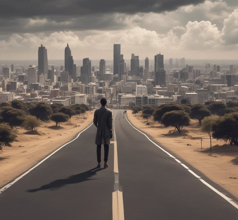 A powerful image depicting African diaspora unity.