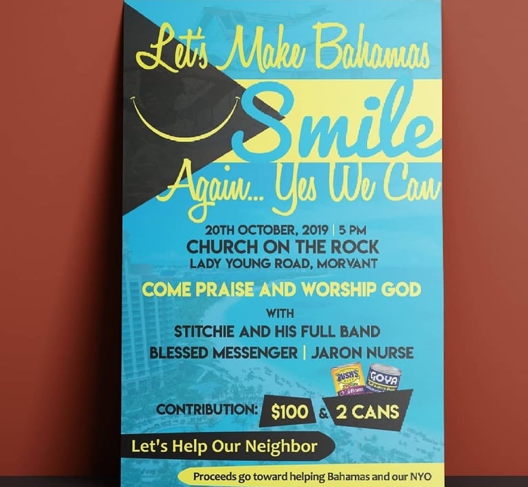 Flyer Bahamas Fundraiser